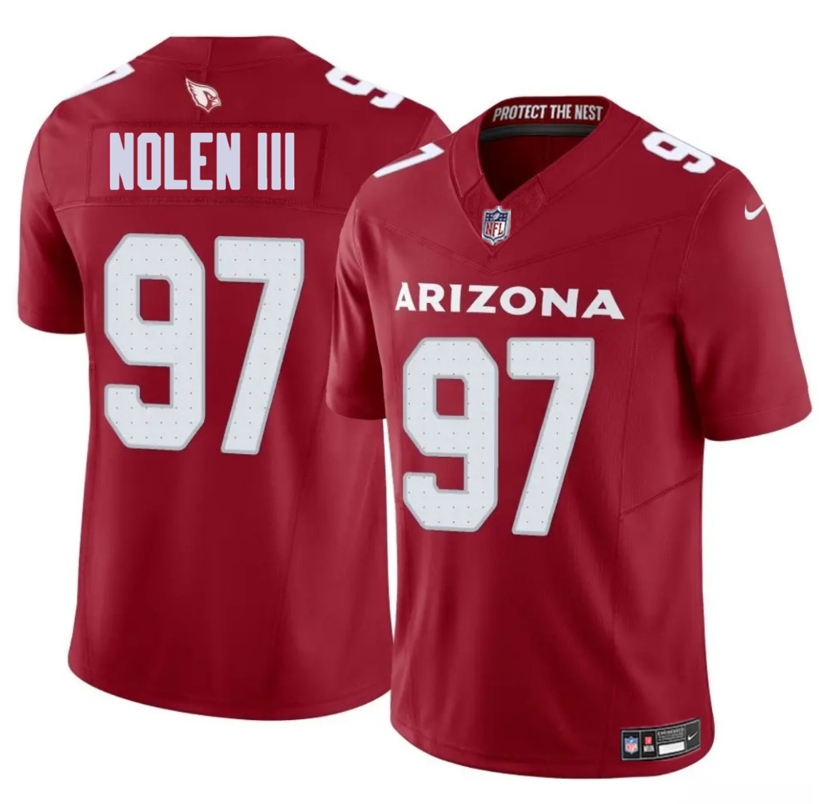 Men's Arizona Cardinals #97 Walter Nolen III Red 2025 Draft F.U.S.E. Vapor Untouchable Limited Stitched Jersey Men's Arizona Cardinals #97 Walter Nolen III Red 2025 Draft F.U.S.E. Vapor Untouchable Limited Stitched Jersey