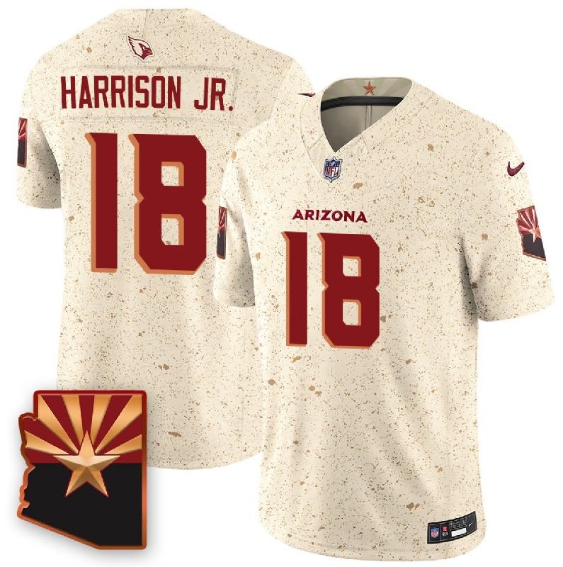 Men's Arizona Cardinals #18 Marvin Harrison Jr. 2025 F.U.S.E. “Rivalries” Vapor Untouchable Limited Stitched Jersey Men's Arizona Cardinals #18 Marvin Harrison Jr. 2025 F.U.S.E. “Rivalries” Vapor Untouchable Limited Stitched Jersey