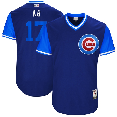 Cubs #17 Kris Bryant Royal "KB" Players Weekend Authentic Stitched MLB Jersey Cubs #17 Kris Bryant Royal "KB" Players Weekend Authentic Stitched MLB Jersey