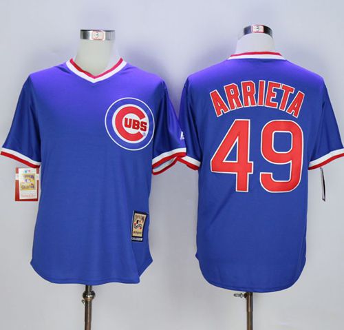 Cubs #49 Jake Arrieta Blue Cooperstown Stitched MLB Jersey Cubs #49 Jake Arrieta Blue Cooperstown Stitched MLB Jersey
