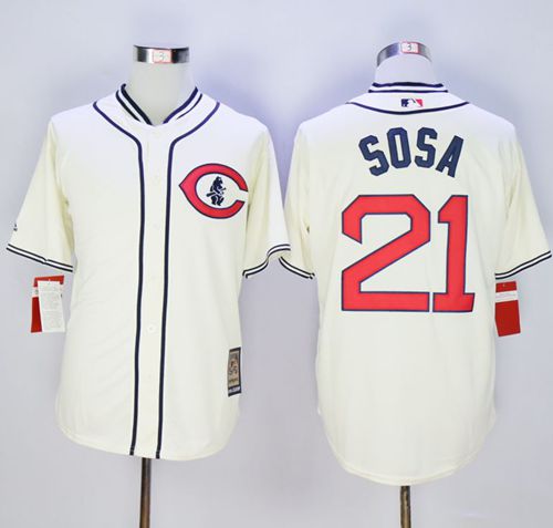 Cubs #21 Sammy Sosa Cream 1929 Turn Back The Clock Stitched MLB Jersey Cubs #21 Sammy Sosa Cream 1929 Turn Back The Clock Stitched MLB Jersey