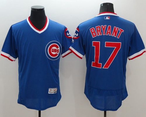 Cubs #17 Kris Bryant Blue Flexbase Authentic Collection Cooperstown Stitched MLB Jersey Cubs #17 Kris Bryant Blue Flexbase Authentic Collection Cooperstown Stitched MLB Jersey