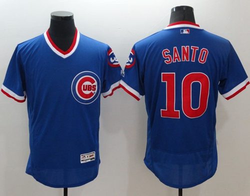 Cubs #10 Ron Santo Blue Flexbase Authentic Collection Cooperstown Stitched MLB Jersey Cubs #10 Ron Santo Blue Flexbase Authentic Collection Cooperstown Stitched MLB Jersey
