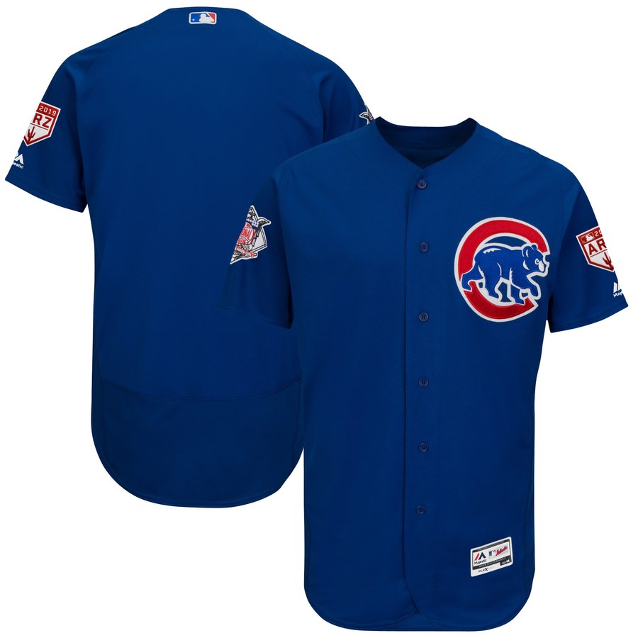 Cubs Blank Blue 2019 Spring Training Flex Base Stitched MLB Jersey Cubs Blank Blue 2019 Spring Training Flex Base Stitched MLB Jersey