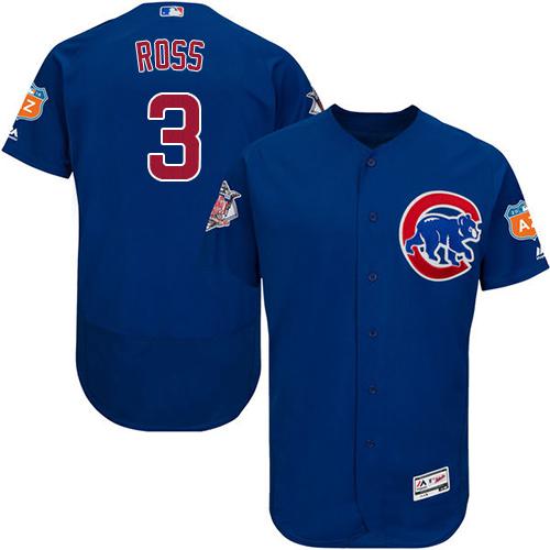 Cubs #3 David Ross Blue Flexbase Authentic Collection Stitched MLB Jersey Cubs #3 David Ross Blue Flexbase Authentic Collection Stitched MLB Jersey