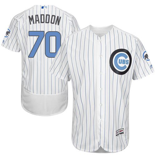 Cubs #70 Joe Maddon White(Blue Strip) Flexbase Authentic Collection Father's Day Stitched MLB Jersey Cubs #70 Joe Maddon White(Blue Strip) Flexbase Authentic Collection Father's Day Stitched MLB Jersey