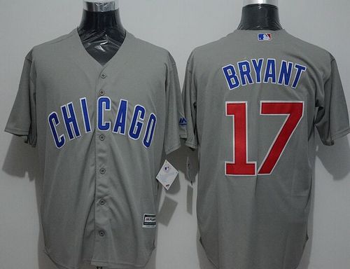 Cubs #17 Kris Bryant Grey New Cool Base Stitched MLB Jersey Cubs #17 Kris Bryant Grey New Cool Base Stitched MLB Jersey