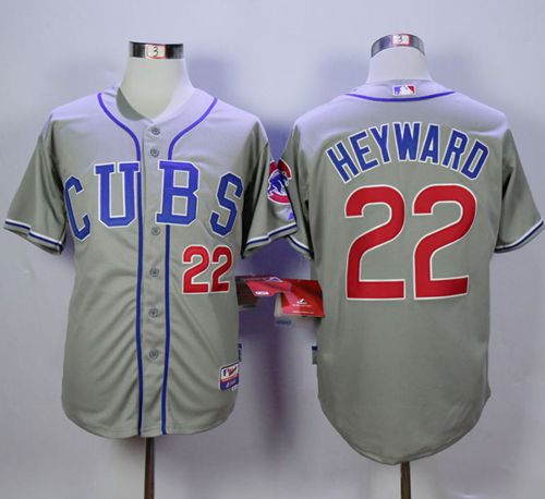 Cubs #22 Jason Heyward Grey Alternate Road Cool Base Stitched MLB Jersey Cubs #22 Jason Heyward Grey Alternate Road Cool Base Stitched MLB Jersey