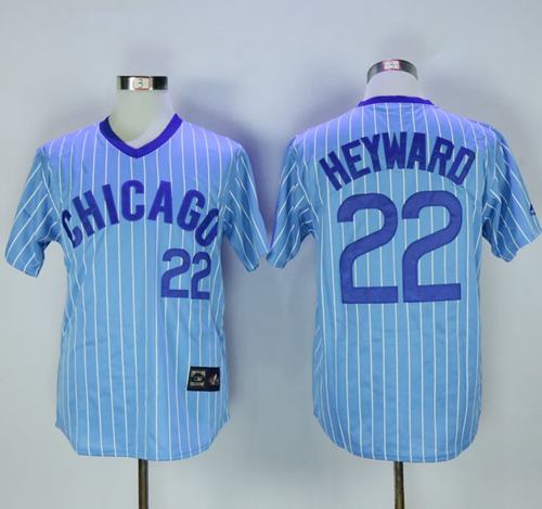 Cubs #22 Jason Heyward Blue(White Strip) Cooperstown Throwback Stitched MLB Jersey Cubs #22 Jason Heyward Blue(White Strip) Cooperstown Throwback Stitched MLB Jersey