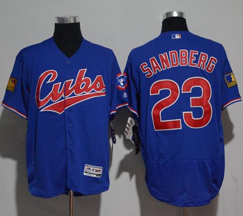 Cubs #23 Ryne Sandberg Blue Flexbase Authentic Collection 1994 Turn Back The Clock Stitched MLB Jersey Cubs #23 Ryne Sandberg Blue Flexbase Authentic Collection 1994 Turn Back The Clock Stitched MLB Jersey