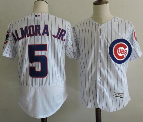 Cubs #5 Albert Almora Jr. White Flexbase Authentic Collection Stitched MLB Jersey Cubs #5 Albert Almora Jr. White Flexbase Authentic Collection Stitched MLB Jersey