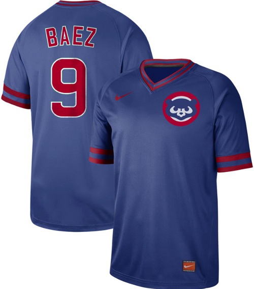 Nike Cubs #9 Javier Baez Royal Authentic Cooperstown Collection Stitched MLB Jersey Nike Cubs #9 Javier Baez Royal Authentic Cooperstown Collection Stitched MLB Jersey