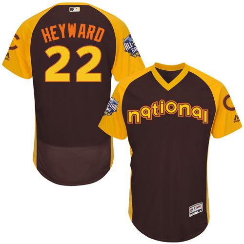 Cubs #22 Jason Heyward Brown Flexbase Authentic Collection 2016 All-Star National League Stitched MLB Jersey Cubs #22 Jason Heyward Brown Flexbase Authentic Collection 2016 All-Star National League Stitched MLB Jersey