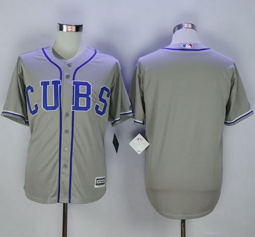 Cubs Blank Grey Alternate Road New Cool Base Stitched MLB Jersey Cubs Blank Grey Alternate Road New Cool Base Stitched MLB Jersey