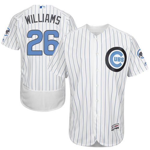 Cubs #26 Billy Williams White(Blue Strip) Flexbase Authentic Collection Father's Day Stitched MLB Jersey Cubs #26 Billy Williams White(Blue Strip) Flexbase Authentic Collection Father's Day Stitched MLB Jersey