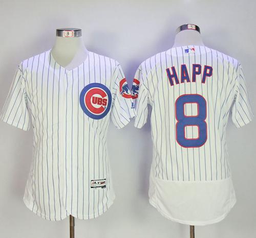 Cubs #8 Ian Happ White Flexbase Authentic Collection Stitched MLB Jersey Cubs #8 Ian Happ White Flexbase Authentic Collection Stitched MLB Jersey