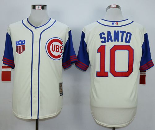 Cubs #10 Ron Santo Cream 1942 Turn Back The Clock Stitched MLB Jersey Cubs #10 Ron Santo Cream 1942 Turn Back The Clock Stitched MLB Jersey