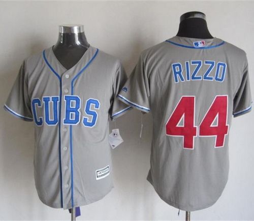 Cubs #44 Anthony Rizzo Grey Alternate Road New Cool Base Stitched MLB Jersey Cubs #44 Anthony Rizzo Grey Alternate Road New Cool Base Stitched MLB Jersey
