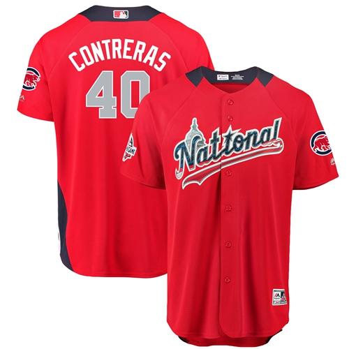 Cubs #40 Willson Contreras Red 2018 All-Star National League Stitched MLB Jersey Cubs #40 Willson Contreras Red 2018 All-Star National League Stitched MLB Jersey
