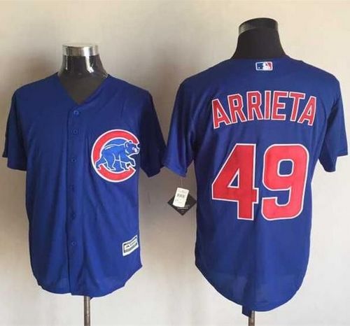 Cubs #49 Jake Arrieta Blue New Cool Base Stitched MLB Jersey Cubs #49 Jake Arrieta Blue New Cool Base Stitched MLB Jersey
