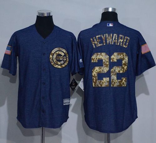Cubs #22 Jason Heyward Denim Blue Salute to Service Stitched MLB Jersey Cubs #22 Jason Heyward Denim Blue Salute to Service Stitched MLB Jersey