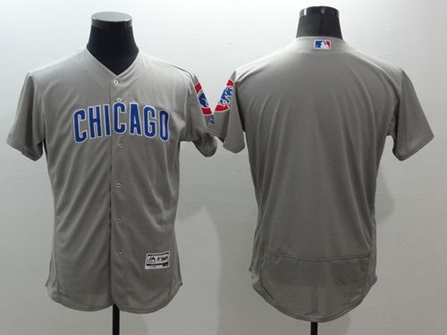Cubs Blank Grey Flexbase Authentic Collection Road Stitched MLB Jersey Cubs Blank Grey Flexbase Authentic Collection Road Stitched MLB Jersey