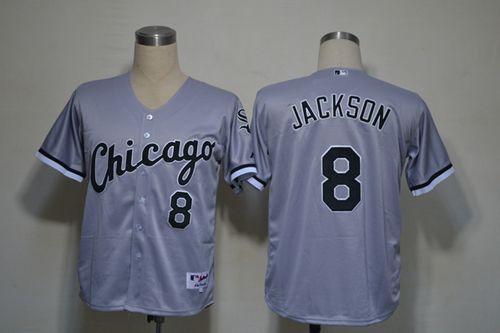 White Sox #8 Bo Jackson Grey Stitched MLB Jersey White Sox #8 Bo Jackson Grey Stitched MLB Jersey