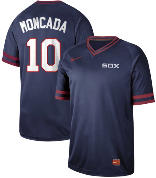 Nike White Sox #10 Yoan Moncada Navy Authentic Cooperstown Collection Stitched MLB Jerseys Nike White Sox #10 Yoan Moncada Navy Authentic Cooperstown Collection Stitched MLB Jerseys