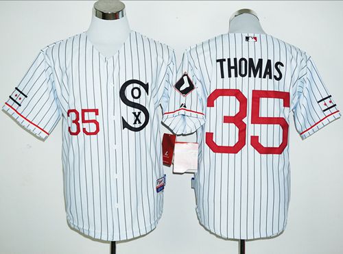 White Sox #35 Frank Thomas White(Black Strip) Cooperstown Stitched MLB Jersey White Sox #35 Frank Thomas White(Black Strip) Cooperstown Stitched MLB Jersey