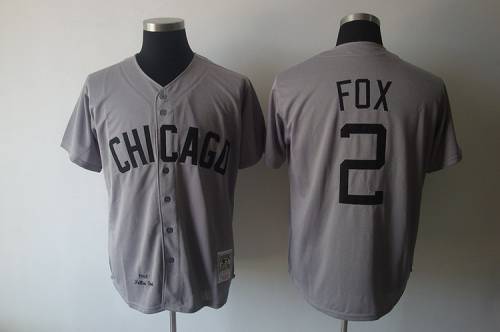 Mitchell and Ness 1960 Chicago White Sox #2 Nellie Fox Grey Throwback Stitched MLB Jersey Mitchell and Ness 1960 Chicago White Sox #2 Nellie Fox Grey Throwback Stitched MLB Jersey