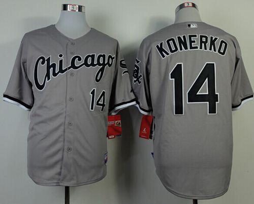 White Sox #14 Paul Konerko Grey Cool Base Stitched MLB Jersey White Sox #14 Paul Konerko Grey Cool Base Stitched MLB Jersey