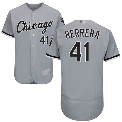 White Sox #41 Kelvin Herrera Grey Flexbase Authentic Collection Stitched MLB Jersey White Sox #41 Kelvin Herrera Grey Flexbase Authentic Collection Stitched MLB Jersey