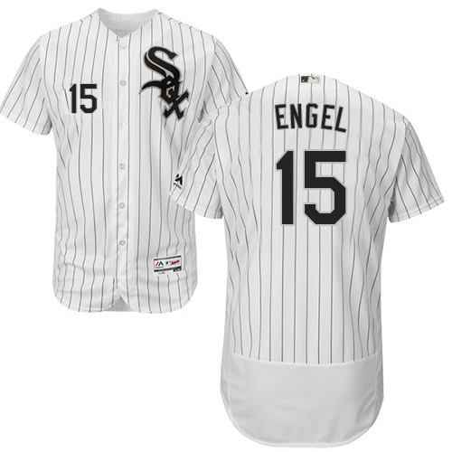 White Sox #15 Adam Engel White(Black Strip) Flexbase Authentic Collection Stitched MLB Jersey White Sox #15 Adam Engel White(Black Strip) Flexbase Authentic Collection Stitched MLB Jersey