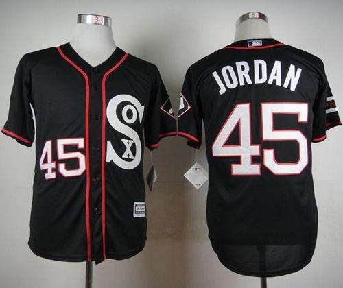 White Sox #45 Michael Jordan Black New Cool Base Stitched MLB Jersey White Sox #45 Michael Jordan Black New Cool Base Stitched MLB Jersey