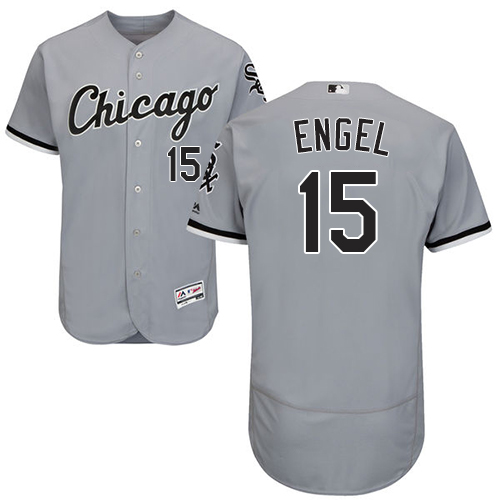 White Sox #15 Adam Engel Grey Flexbase Authentic Collection Stitched MLB Jersey White Sox #15 Adam Engel Grey Flexbase Authentic Collection Stitched MLB Jersey