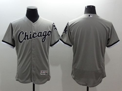 White Sox Blank Grey Flexbase Authentic Collection Stitched MLB Jersey White Sox Blank Grey Flexbase Authentic Collection Stitched MLB Jersey