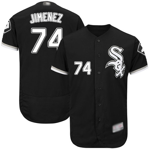 White Sox #74 Eloy Jimenez Black Flexbase Authentic Collection Stitched MLB Jerseys White Sox #74 Eloy Jimenez Black Flexbase Authentic Collection Stitched MLB Jerseys