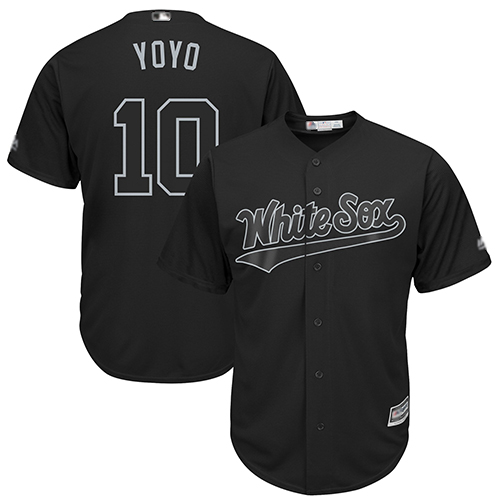 White Sox #10 Yoan Moncada Black "Yoyo" Players Weekend Cool Base Stitched MLB Jersey White Sox #10 Yoan Moncada Black "Yoyo" Players Weekend Cool Base Stitched MLB Jersey