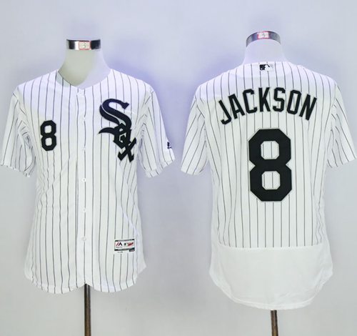 White Sox #8 Bo Jackson White(Black Strip) Flexbase Authentic Collection Stitched MLB Jersey White Sox #8 Bo Jackson White(Black Strip) Flexbase Authentic Collection Stitched MLB Jersey