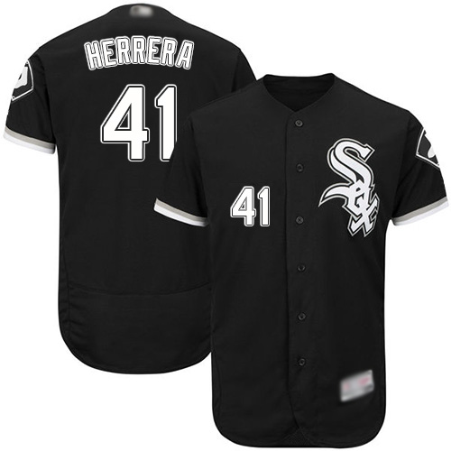 White Sox #41 Kelvin Herrera Black Flexbase Authentic Collection Stitched MLB Jersey White Sox #41 Kelvin Herrera Black Flexbase Authentic Collection Stitched MLB Jersey
