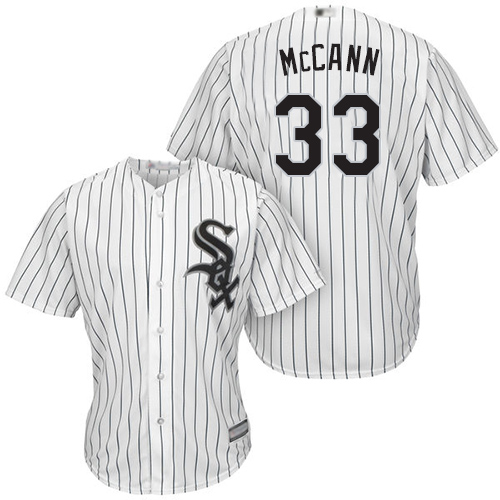 White Sox #33 James McCann White(Black Strip) New Cool Base Stitched MLB Jersey White Sox #33 James McCann White(Black Strip) New Cool Base Stitched MLB Jersey