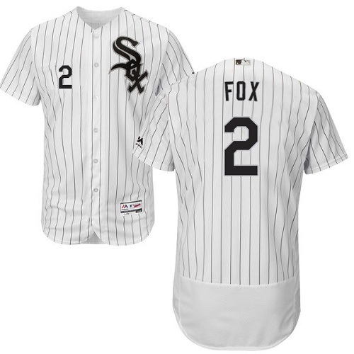 White Sox #2 Nellie Fox White(Black Strip) Flexbase Authentic Collection Stitched MLB Jersey White Sox #2 Nellie Fox White(Black Strip) Flexbase Authentic Collection Stitched MLB Jersey