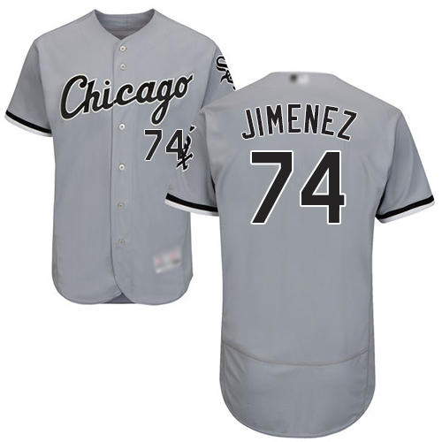 White Sox #74 Eloy Jimenez Grey Flexbase Authentic Collection Stitched MLB Jerseys White Sox #74 Eloy Jimenez Grey Flexbase Authentic Collection Stitched MLB Jerseys