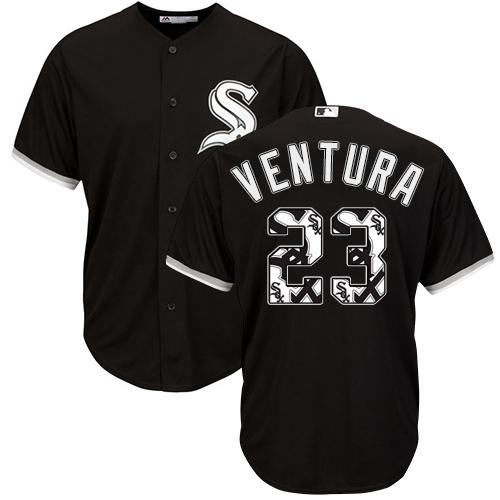 White Sox #23 Robin Ventura Black Team Logo Fashion Stitched MLB Jersey White Sox #23 Robin Ventura Black Team Logo Fashion Stitched MLB Jersey