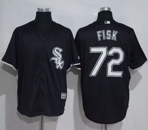 White Sox #72 Carlton Fisk Black New Cool Base Stitched MLB Jersey White Sox #72 Carlton Fisk Black New Cool Base Stitched MLB Jersey