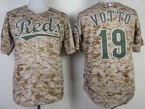 Reds #19 Joey Votto Camo Alternate Cool Base Stitched MLB Jersey Reds #19 Joey Votto Camo Alternate Cool Base Stitched MLB Jersey