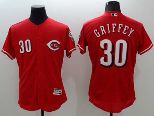 Reds #30 Ken Griffey Red Flexbase Authentic Collection Stitched MLB Jersey Reds #30 Ken Griffey Red Flexbase Authentic Collection Stitched MLB Jersey