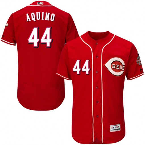 Reds #44 Aristides Aquino Red Flexbase Authentic Collection Stitched MLB Jersey Reds #44 Aristides Aquino Red Flexbase Authentic Collection Stitched MLB Jersey