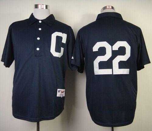 Indians #22 Jason Kipnis Navy Blue 1902 Turn Back The Clock Stitched MLB Jersey Indians #22 Jason Kipnis Navy Blue 1902 Turn Back The Clock Stitched MLB Jersey