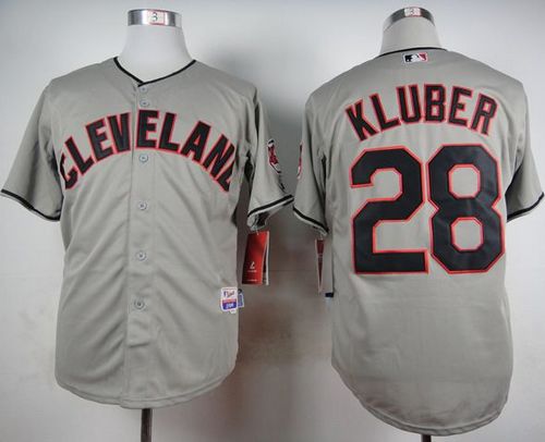 Indians #28 Corey Kluber Grey Cool Base Stitched MLB Jersey Indians #28 Corey Kluber Grey Cool Base Stitched MLB Jersey
